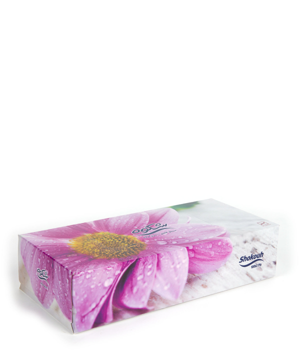 دستمال کاغذی 100 برگ شکوه Shokouh طرح گل