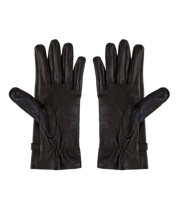 دستکش چرم زنانه مشکی چرم مشهدMashhad leather مدل R0160