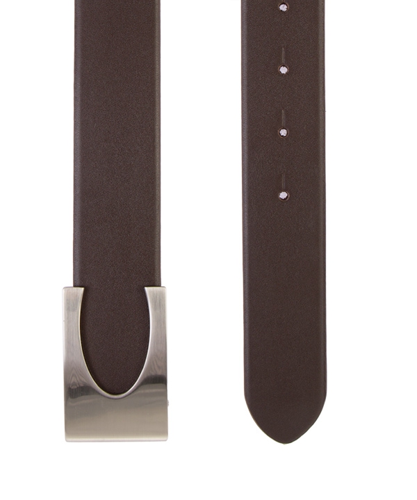 کمربند چرم مردانه قهوه ای چرم مشهدMashhad leather مدل N63162