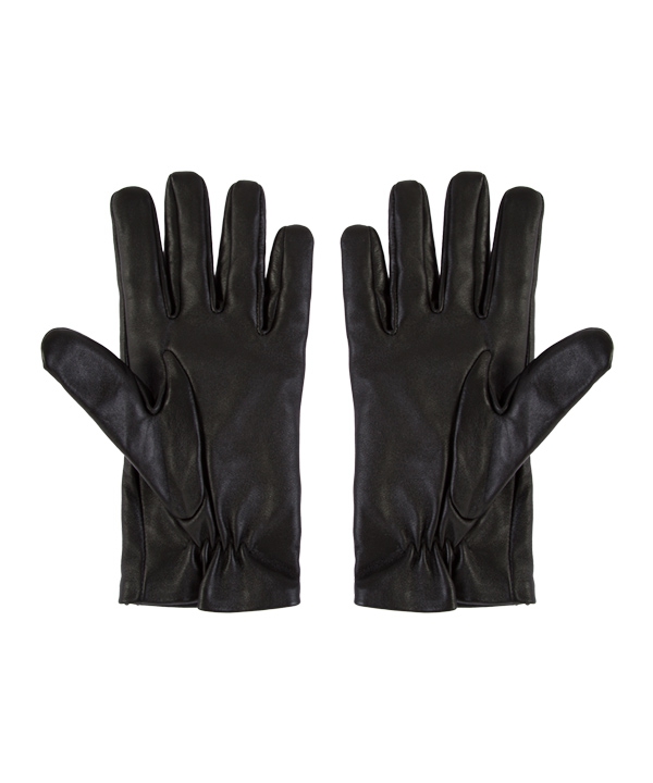 دستکش چرم مردانه مشکی چرم مشهدMashhad leather مدل R0530
