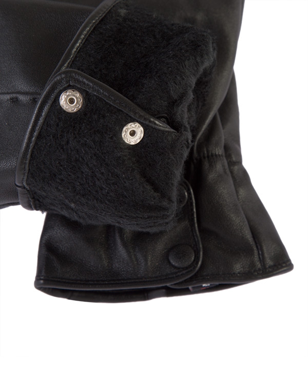 دستکش چرم مردانه مشکی چرم مشهدMahshid leather مدل R0527