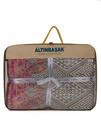 سرویس لحاف دو نفره سه تکه آلتین باشاک AltinBasak کد ABQ00096