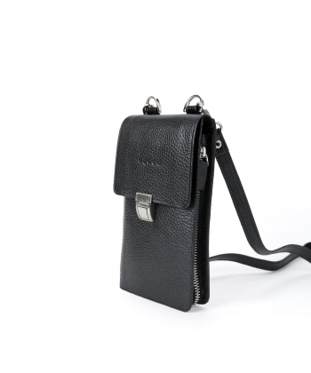 کیف گردنی چرم طبیعی چرم کروکو Croco Leather مدل آذین