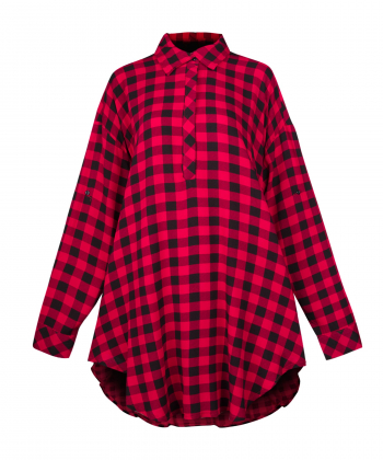 مانتو چهارخانه جلوبسته بهبود Behboud کد 501030