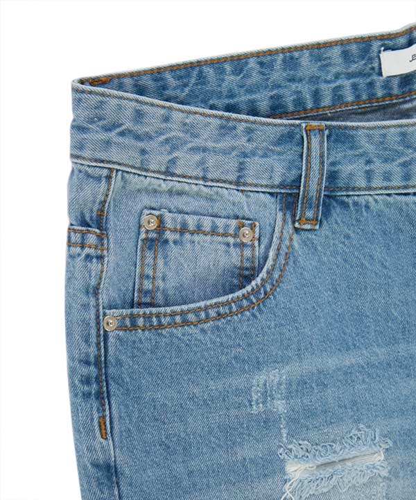 شلوارک جین آبی یخی  زنانه جین وست Jeanswest