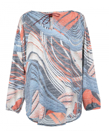 بلوز طرح دار زنانه موگه Muguet کد 0410