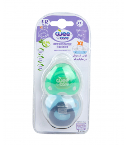 پستانک دوقلو قاب دار ارتودنسی وی کر Wee Care کد P138