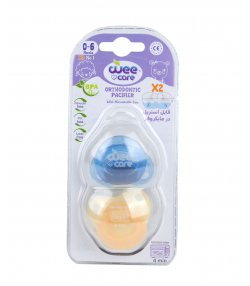 پستانک دوقلو قاب دار ارتودنسی وی کر Wee Care کد P137