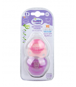 پستانک دوقلو قاب دار ارتودنسی وی کر Wee Care کد P137