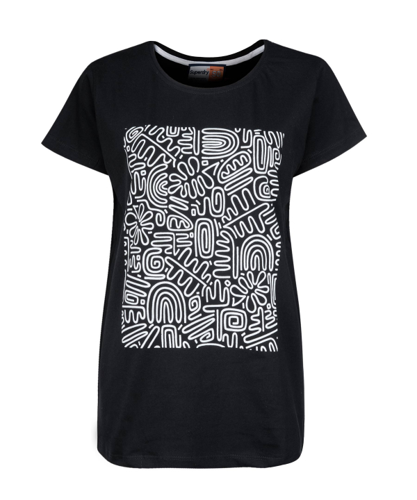 تیشرت یقه گرد زنانه سوپردرای Superdry کد W10S10109C