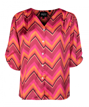 بلوز طرح دار زنانه سوپردرای Superdry کد W11S10102X