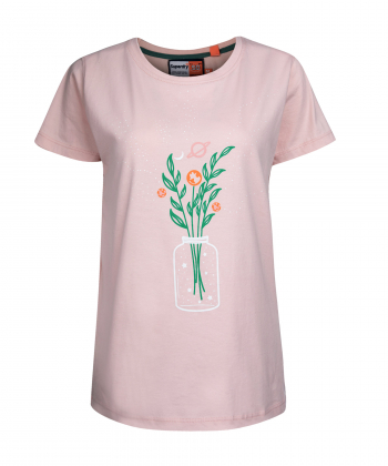 تیشرت یقه گرد زنانه سوپردرای Superdry کد W10S11101C