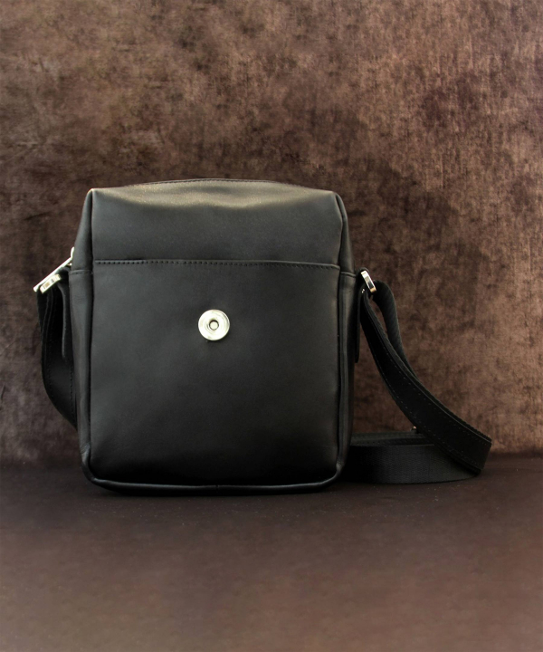 کیف دوشی چرم طبیعی بیسراک Bisrak Leather مدل پستو