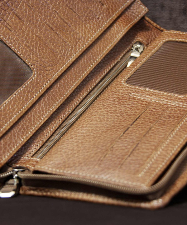 کیف پاسپورتی چرم طبیعی بیسراک Bisrak Leather مدل مهان