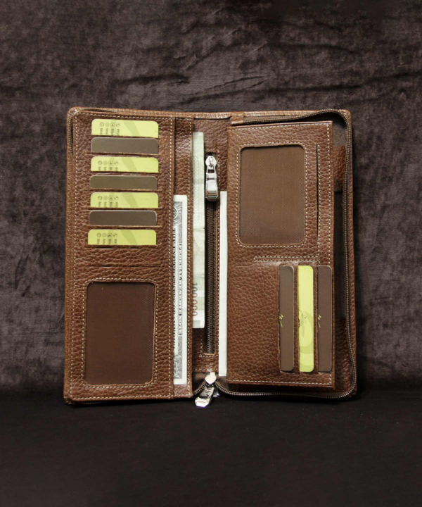 کیف پاسپورتی چرم طبیعی بیسراک Bisrak Leather مدل مهان