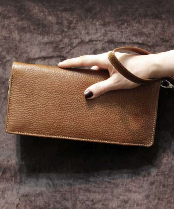 کیف پاسپورتی چرم طبیعی بیسراک Bisrak Leather مدل مهان