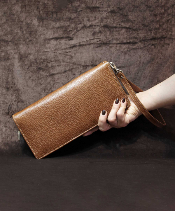 کیف پاسپورتی چرم طبیعی بیسراک Bisrak Leather مدل مهان