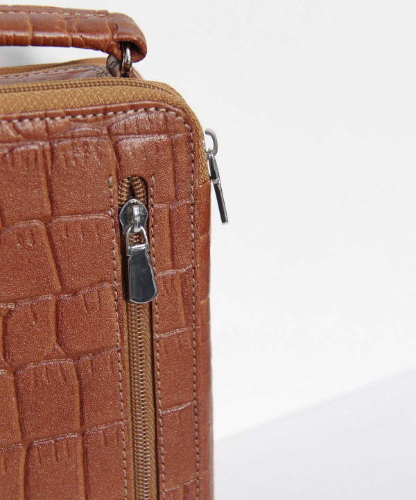 کیف دوشی چرم طبیعی بیسراک Bisrak Leather مدل وگا