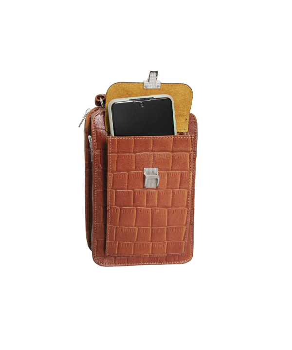 کیف دوشی چرم طبیعی بیسراک Bisrak Leather مدل وگا