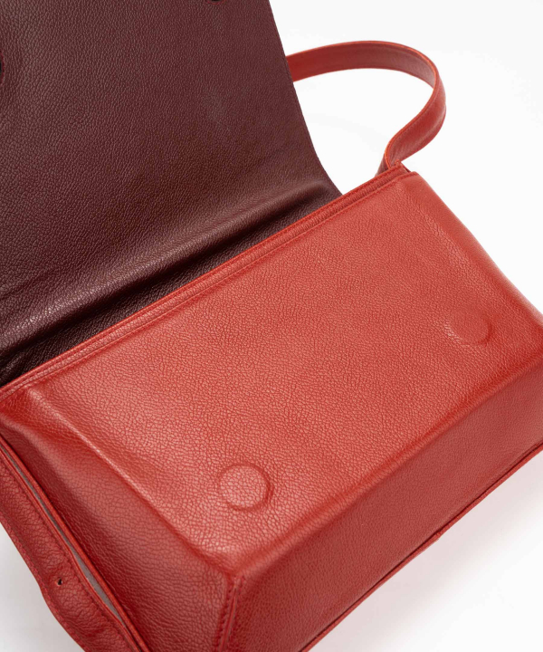 کیف دوشی زنانه چرم طبیعی چرم کروکو Croco Leather مدل مهرانا