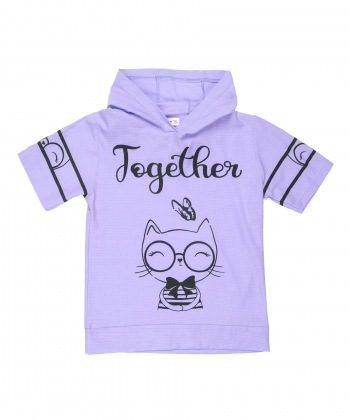 تیشرت کلاه دار دخترانه نونا Nona کد 11019