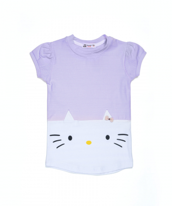 تیشرت طرح دار دخترانه نونا Nona کد 11026