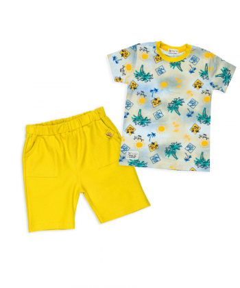 ست تیشرت و شلوارک پسرانه نونا Nona کد b0101