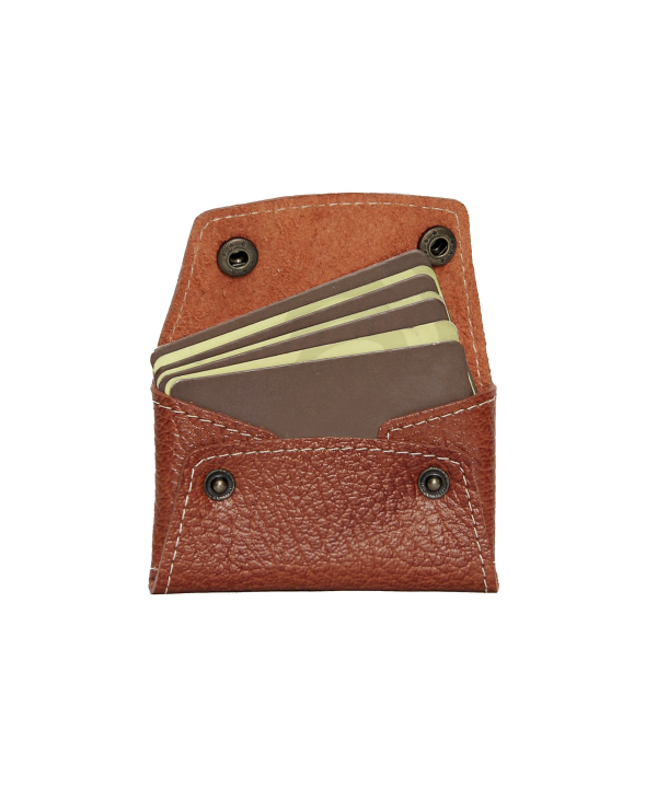ست جاکارتی و جاکلیدی چرم طبیعی بیسراک Bisrak Leather کد 102