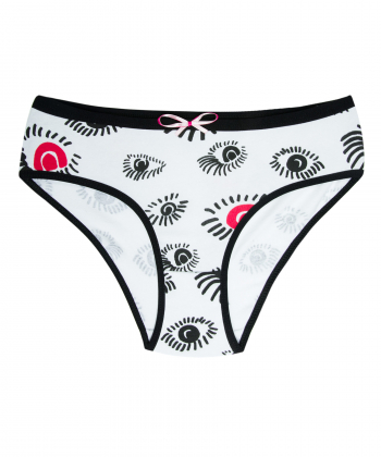 شورت نخی زنانه اسکارلت Scarlet طرح چشم