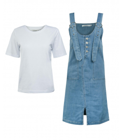 ست سارافون و تیشرت زنانه جین وست Jeanswest کد 12242507