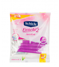 خودتراش مناسب پوست های حساس شیک Schick مدل Exacta2 بسته 7 عددی