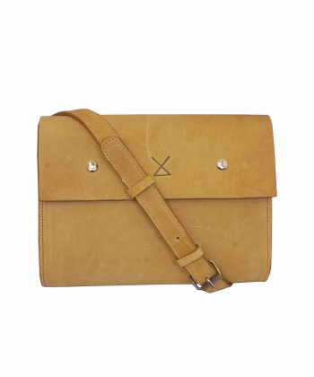 کیف دوشی چرم طبیعی زنانه چرم لانکا Lanka Leather کد WCB-04