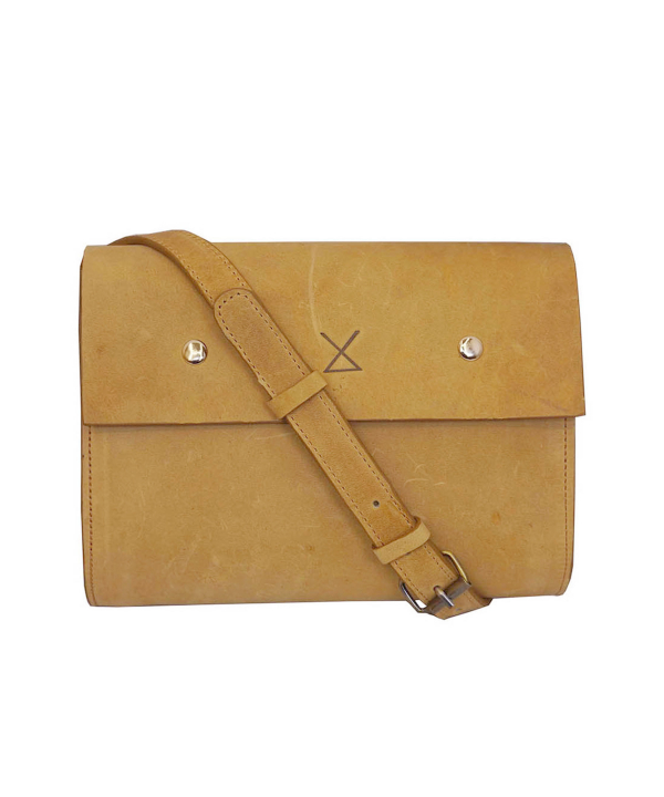 کیف دوشی چرم طبیعی زنانه چرم لانکا Lanka Leather کد WCB-04