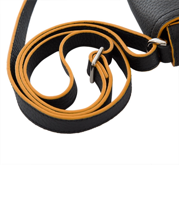 کیف دوشی چرم زنانه مشکی چرم مشهد Mashhad leather مدل S684