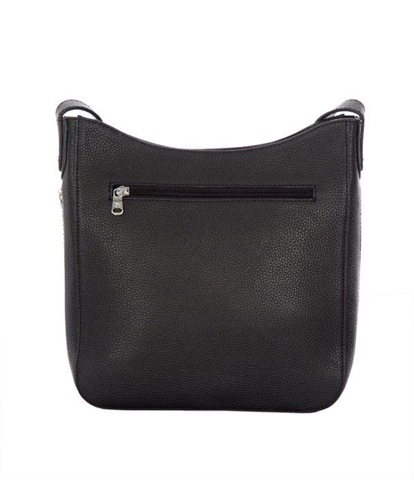 کیف دوشی زنانه چرم طبیعی چرم مشهدMashhad leather مدل S5090 - مشکی