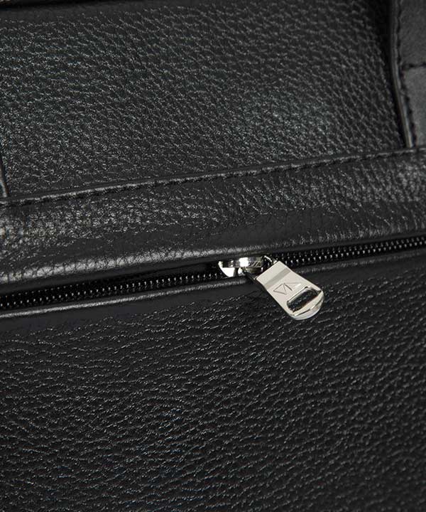 کیف اداری چرم طبیعی چرم مشهدMashhad leather مدل A0580 - مشکی