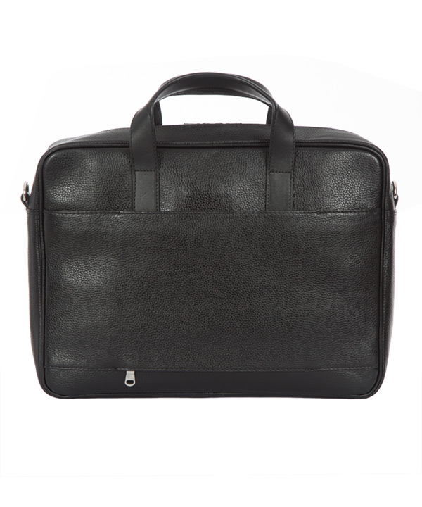کیف اداری چرم طبیعی چرم مشهدMashhad leather مدل A0580 - مشکی