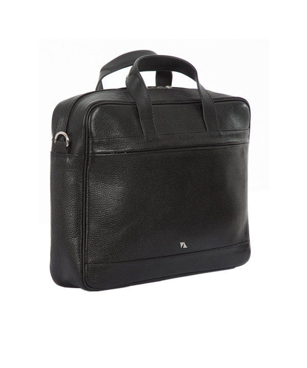 کیف اداری چرم طبیعی چرم مشهدMashhad leather مدل A0580 - مشکی