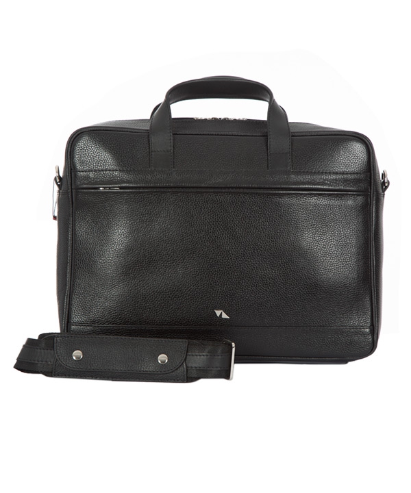 کیف اداری چرم طبیعی چرم مشهدMashhad leather مدل A0580 - مشکی