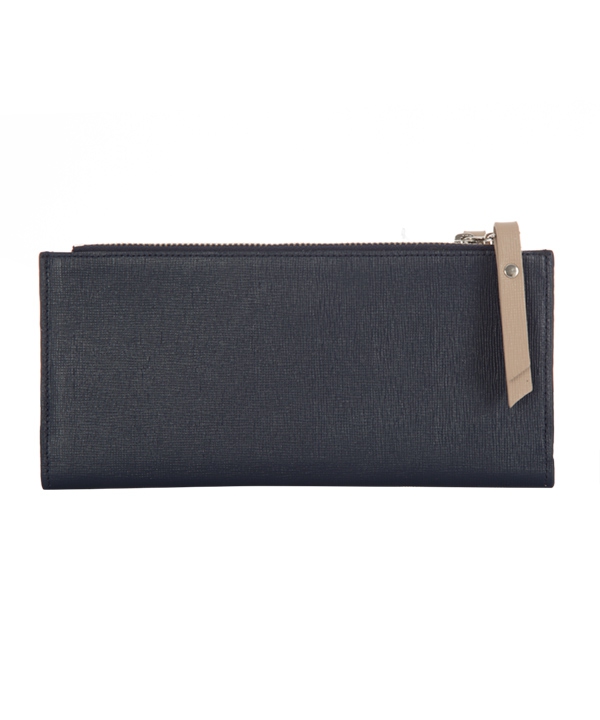 کیف پول چرم زنانه سرمه ای چرم مشهدMashhad leather مدل D5037