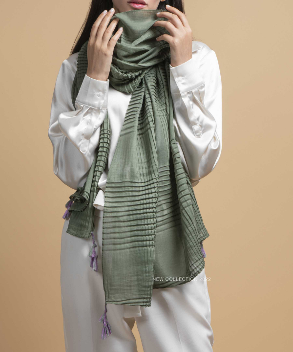 شال پلیسه زنانه مدلینا Modelina کد 1260