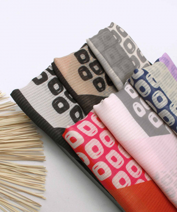 شال طرح دار زنانه مدلینا Modelina کد 1283