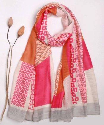 شال طرح دار زنانه مدلینا Modelina کد 1283