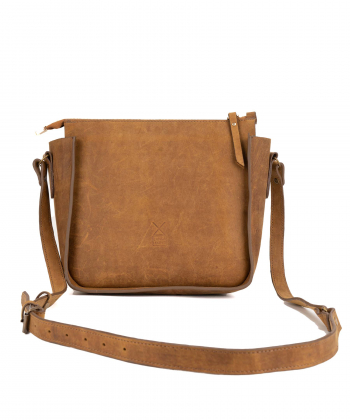 کیف دوشی چرم طبیعی زنانه چرم لانکا Lanka Leather کد CB-23