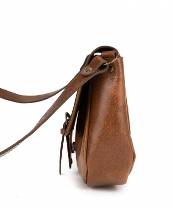 کیف دوشی زنانه چرم طبیعی چرم لانکا Lanka Leather مدل HB-15
