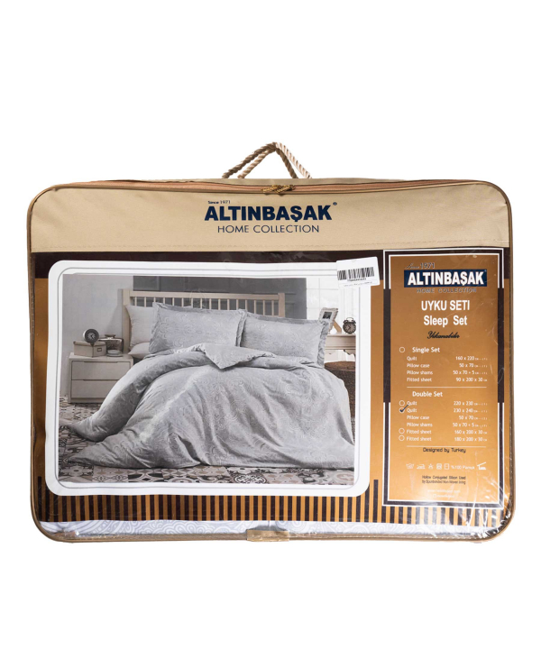 سرویس لحاف ساتن دو نفره هفت تکه آلتین باشاک AltinBasak کد ABQ00099