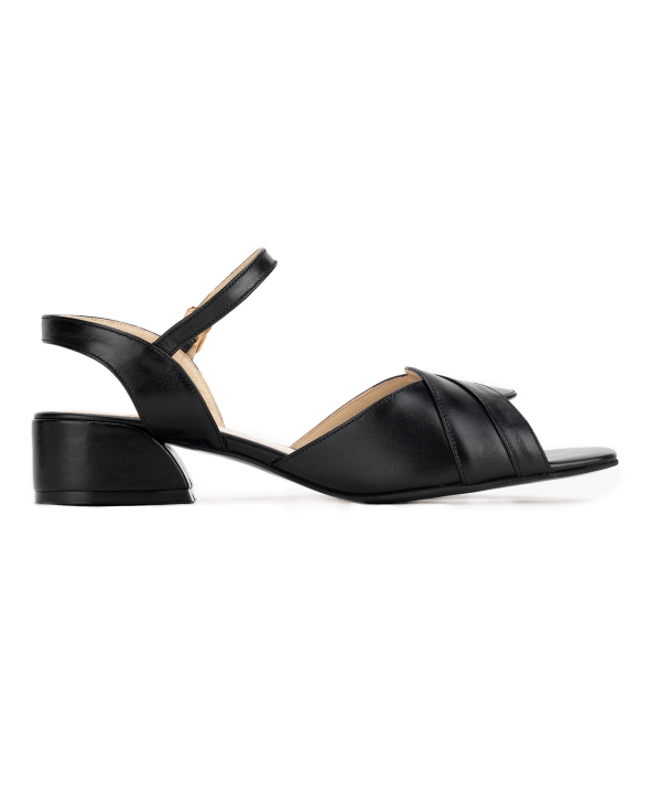 صندل پاشنه دار زنانه چرم طبیعی چرم مشهد Mashad Leather کد J2459