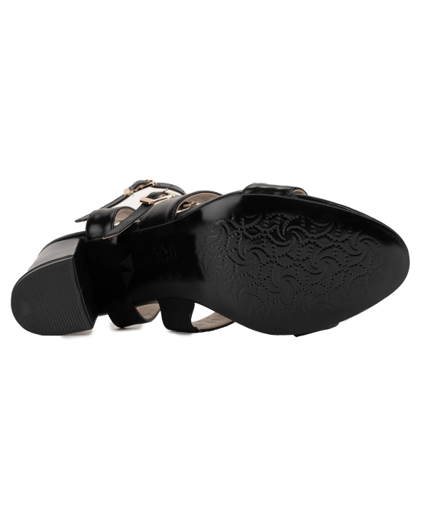 صندل پاشنه دار زنانه چرم طبیعی چرم مشهد Mashad Leather کد J2458
