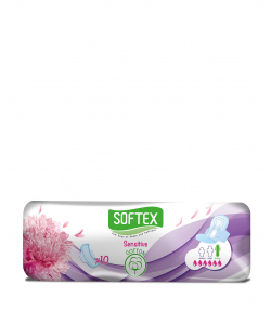 نوار بهداشتی بالدار خیلی بزرگ سافتکس Softex بسته 10 عددی