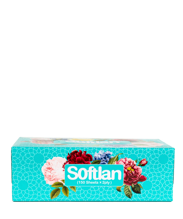 دستمال کاغذی 150 برگ سافتلن Softlan سری پرنیان